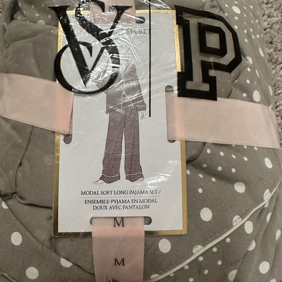 Victoria's Secret Pajama Set Turtle Dove Dotted Stripe - Picture 5 of 5